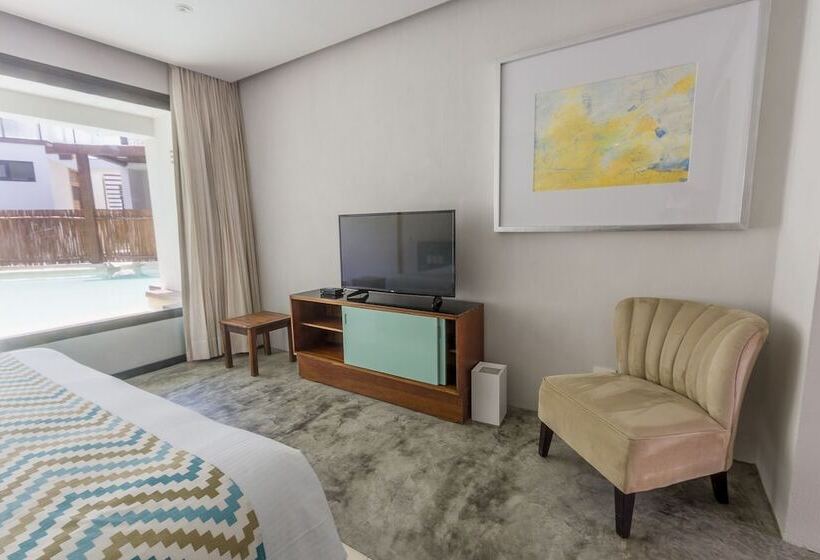 プールの見えるデラックスルーム, O  Tulum Boutique Hotel   Adults Only