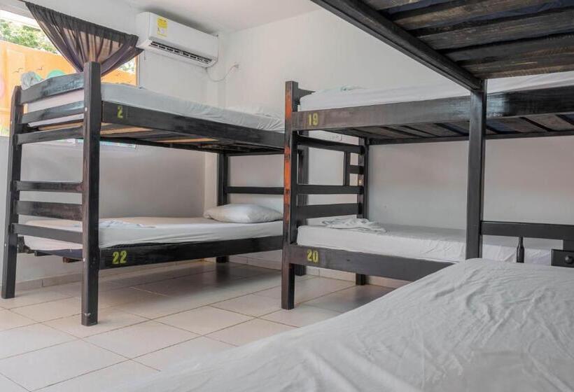 Кровать в Общей Комнате, Hostel Nirvana Taganga