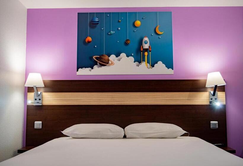 Апартаменты с 1 спальней, смежные, Contact Hotel Restaurant La Chaumière Les Mureaux Flins