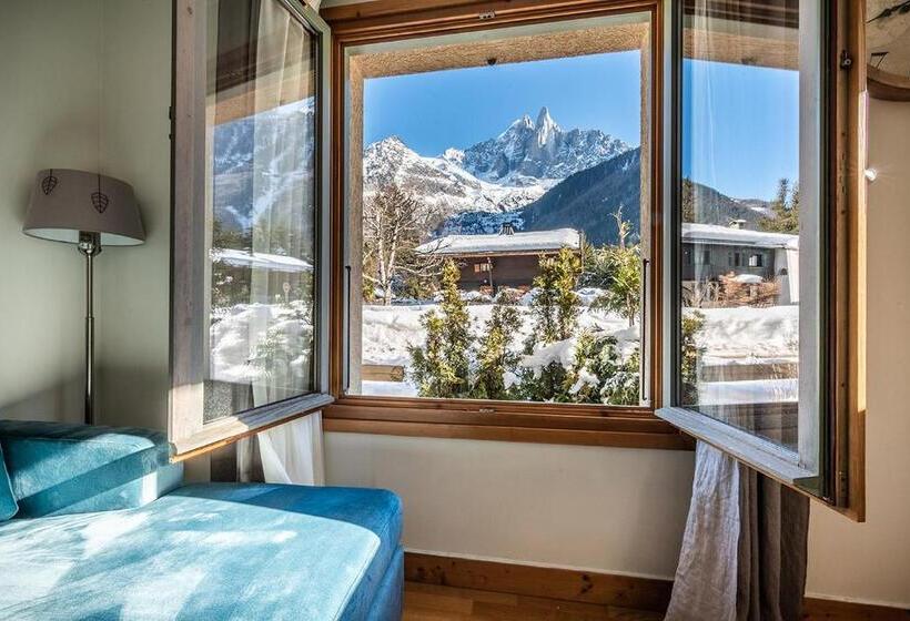 اتاق استاندارد با چشم‌انداز کوهستان, Eden Hotel, Apartments And Chalet Chamonix Les Praz