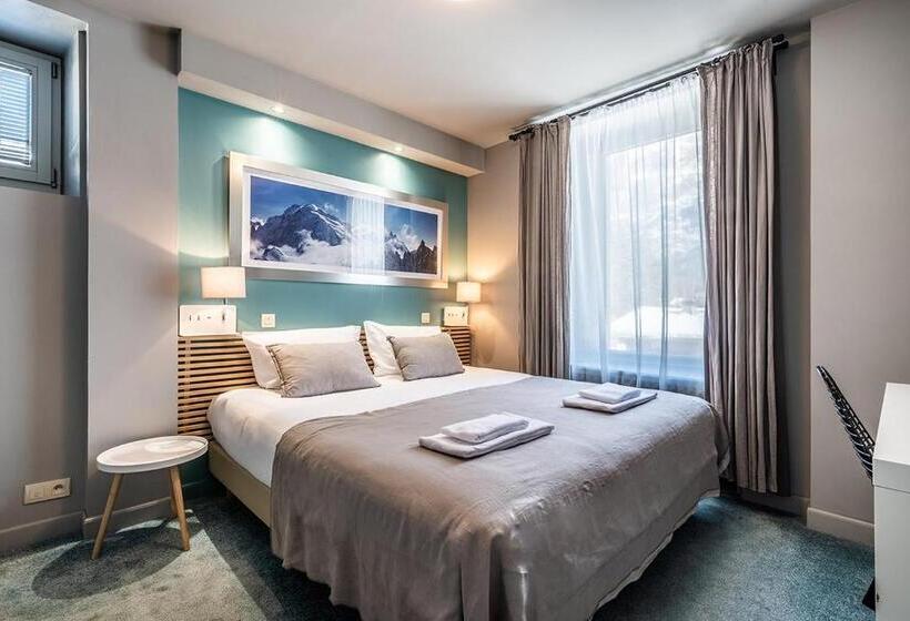 اتاق استاندارد با چشم‌انداز کوهستان, Eden Hotel, Apartments And Chalet Chamonix Les Praz