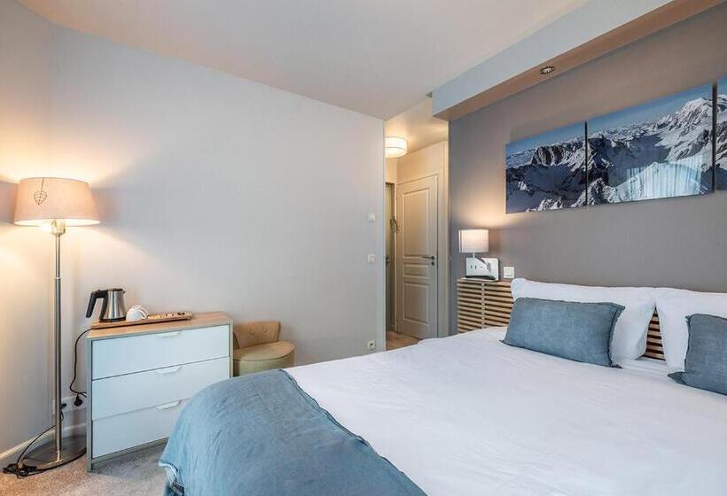 带观景的标准间, Eden Hotel, Apartments And Chalet Chamonix Les Praz