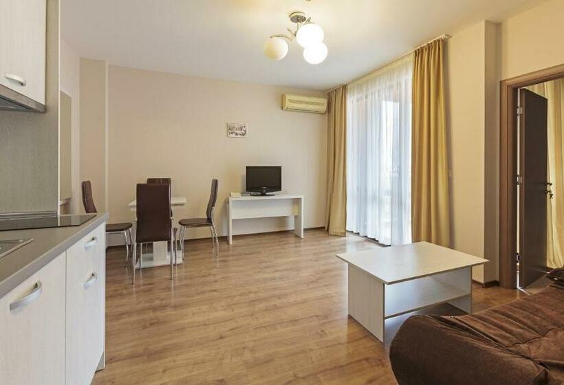 דירה בת חדר שינה 1 עם מרפסת, Apart Hotel Tarsis Club