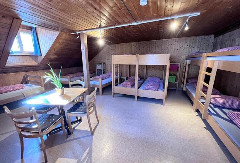 Кровать в Многоместном Номере с Общей Ванной, Jugendherberge Hospental
