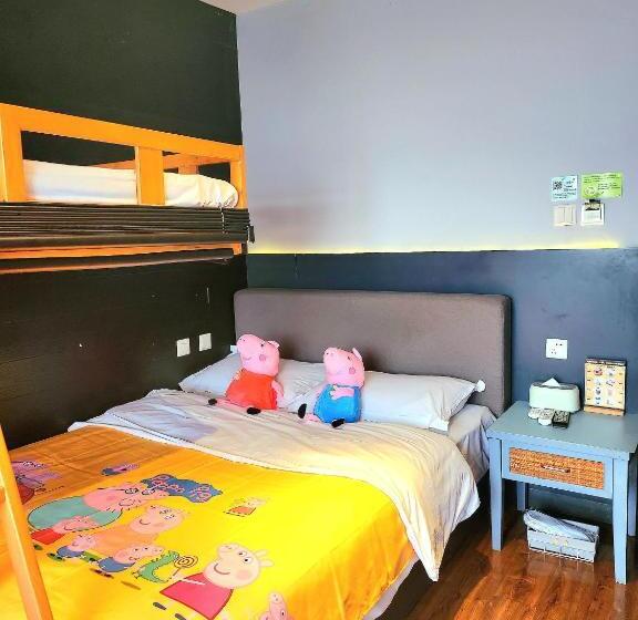 Quarto Familiar, Kunming Upland International Youth Hostel Near The City Center , 2 Mins Walk To The Green Lake,3 Min