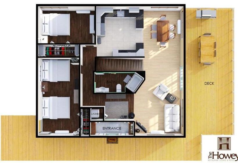 3间卧室的房子, Howey Bay Motel