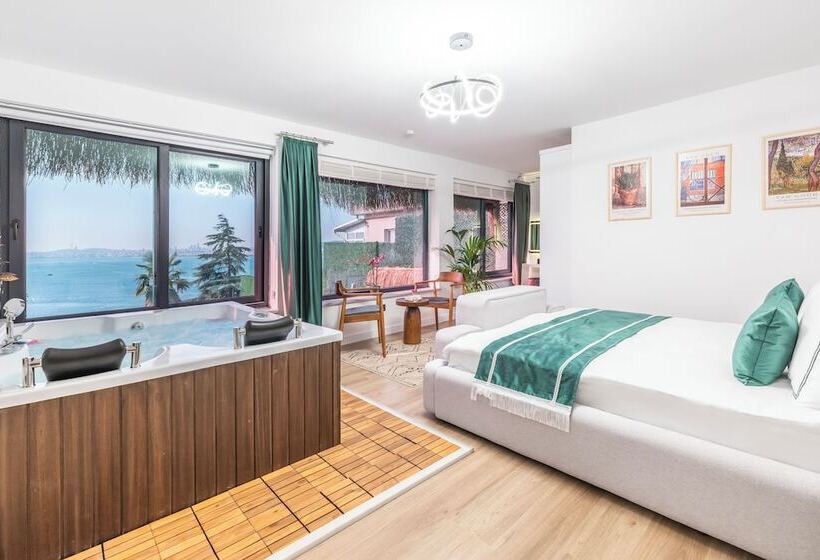 חדר דלוקס נוף לים, Hillora Hotel Buyukada