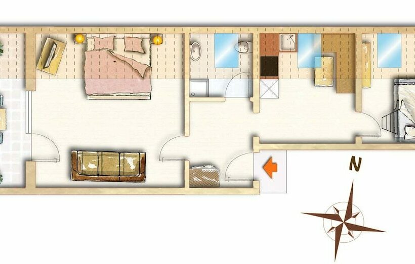 Апартаменты 1 Спальня, Stuub Jostal