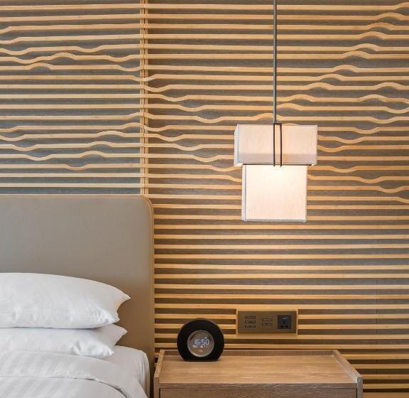 اتاق استاندارد با تخت بزرگ, Shenzhen Marriott Hotel Golden Bay