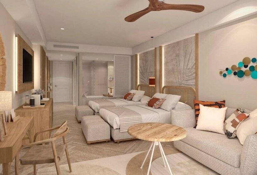 쥬니어 스위트 클럽 측면 바다 뷰, Dreams Playa Esmeralda Resort & Spa
