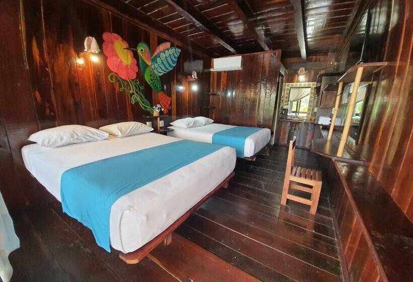 חדר דלוקס נוף לים, Eco Cabañas Bluekay