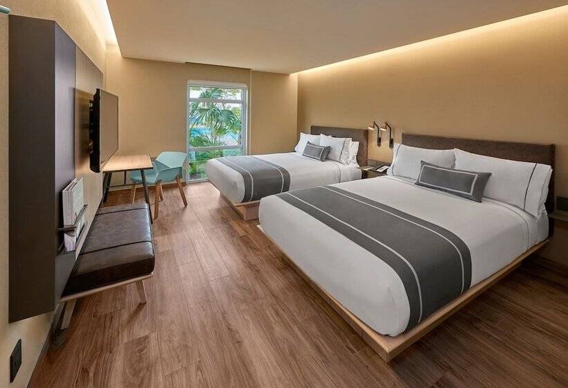 חדר סטנדרט שתי מיטות זוגיות, City Express Plus By Marriott Cancun Aeropuerto Riviera
