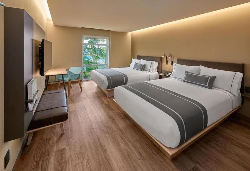חדר סטנדרט שתי מיטות זוגיות, City Express Plus By Marriott Cancun Aeropuerto Riviera