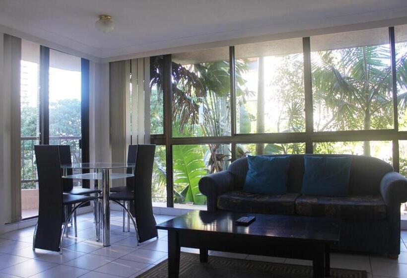 آپارتمان 1 خوابه با چشم‌انداز باغ, Warringa Surf Holiday Apartments