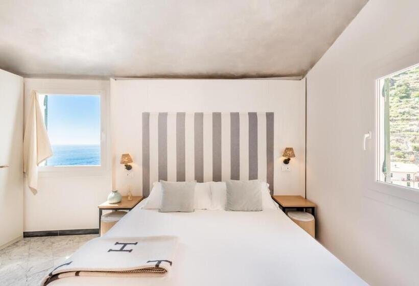 غرفة كلاسيكية مطلّة علي البحر, La Torretta Lodge