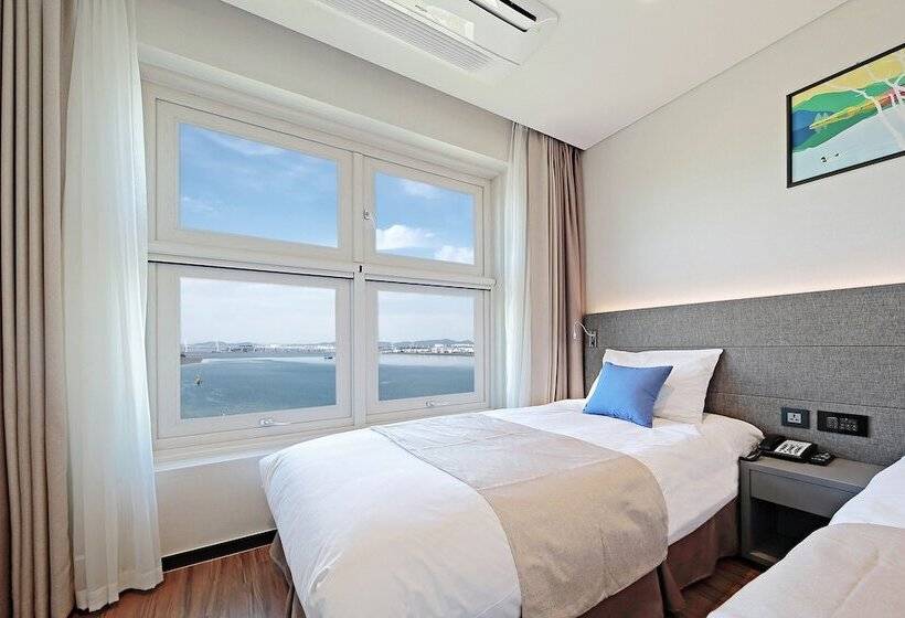 اتاق لوکس با چشم‌انداز دریا, Airsky Hotel Incheon