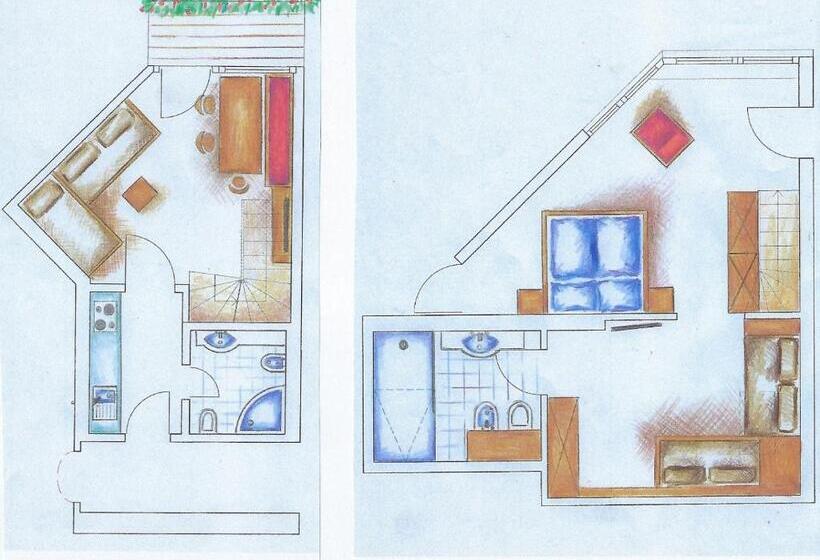 Апартаменты 2 Спальни, Residence Emmy