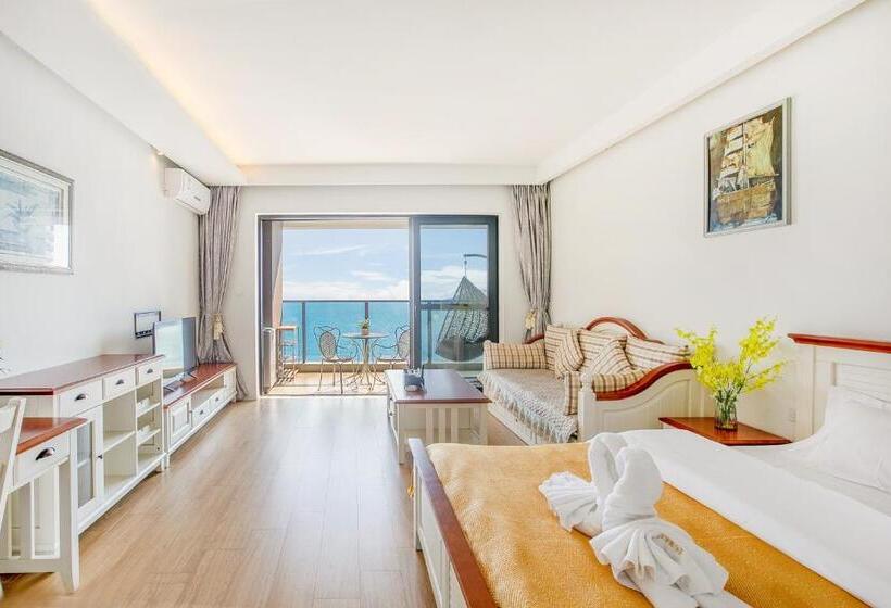 스탠다드 룸 킹사이즈 침대, Huizhou Huayangnian Seaview Guesthouse