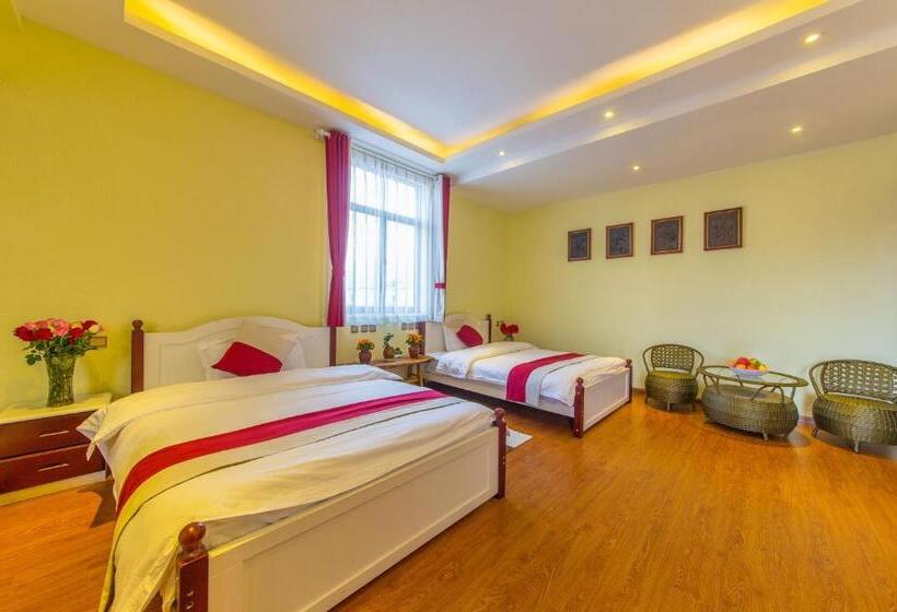 Номер Стандарт 2 Двуспальные Кровати, Mengyuanju Boutique Inn