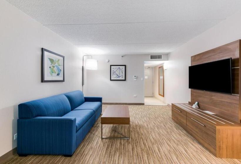 מיטת קינג בסוויטה, Holiday Inn Express Naperville, An Ihg