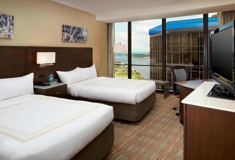 스탠다드 룸 더블 침대 2개, Detroit Marriott At The Renaissance Center