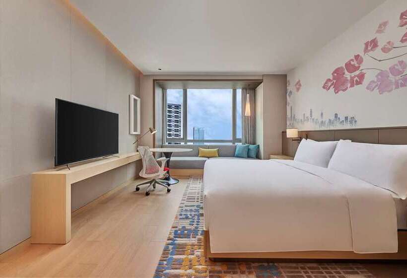 주니어 스위트 킹사이즈 침대, Hilton Beijing
