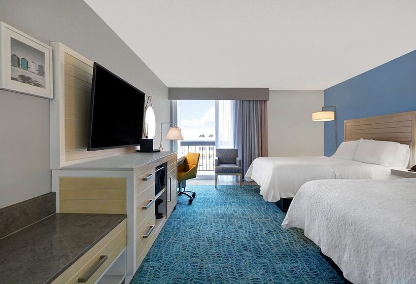 Номер Стандарт 2 Двуспальные Кровати, Hampton Inn Jacksonville Beach/oceanfront