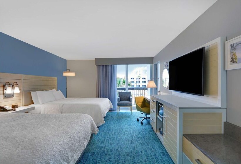 Номер Стандарт 2 Двуспальные Кровати, Hampton Inn Jacksonville Beach/oceanfront