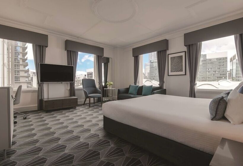 스탠다드 룸 킹사이즈 침대, The Savoy Hotel On Little Collins Melbourne