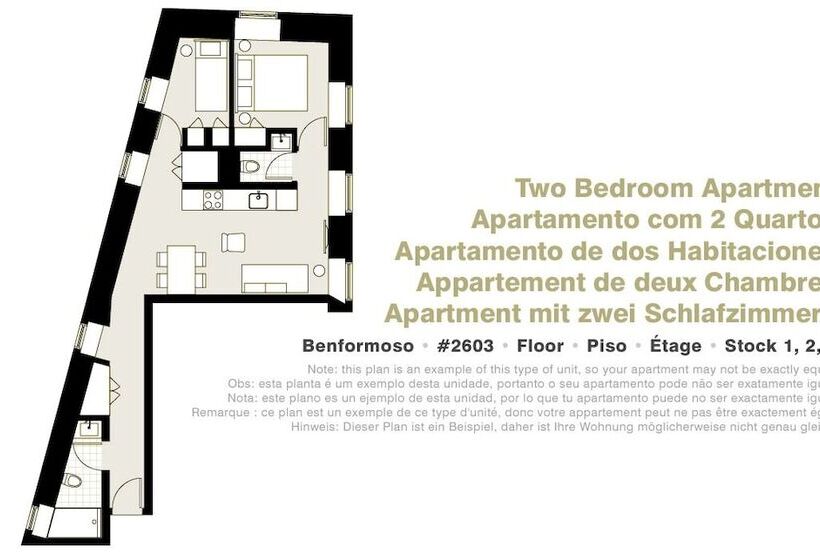Appartement 2 Chambres, Lisbon Serviced Apartments   Benformoso