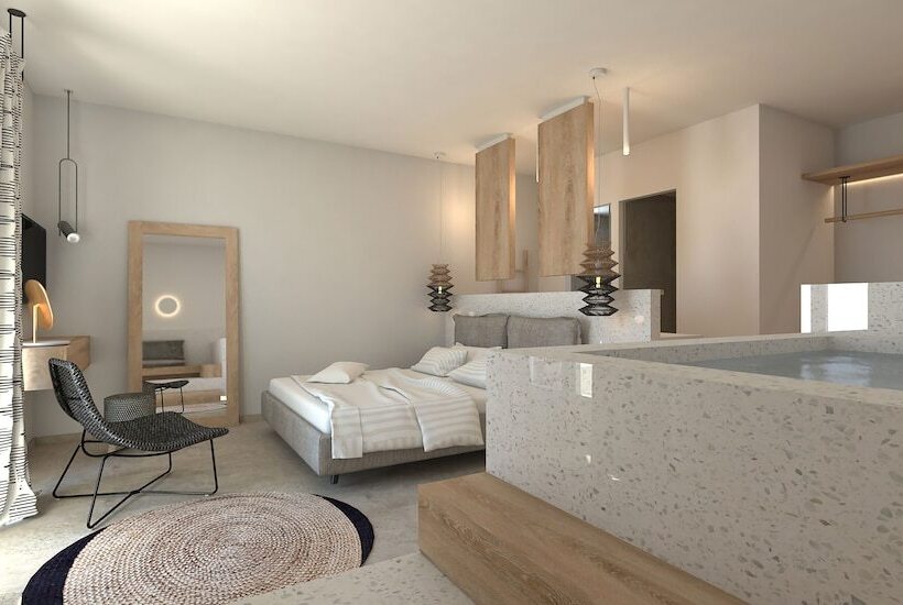 Superior Kamer met Uitzicht op Zee, Apiro Mykonos