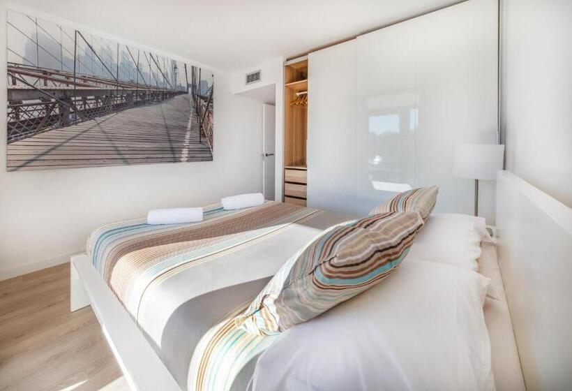 2침실 디럭스 아파트 바다 전망, Agaró Cambrils Apartments