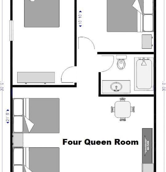 Четырехместный Номер Стандарт, City Center Motel