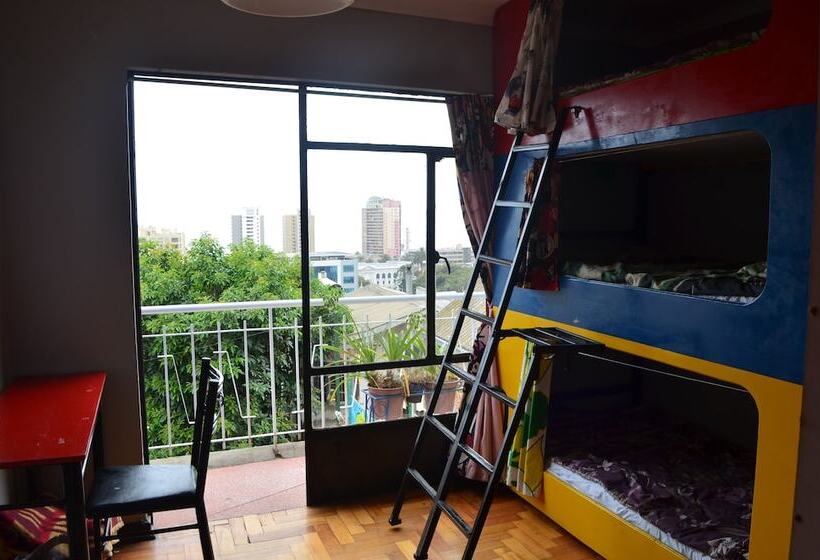 تختخواب در اتاق مشترک, Hostal La Casa Azul