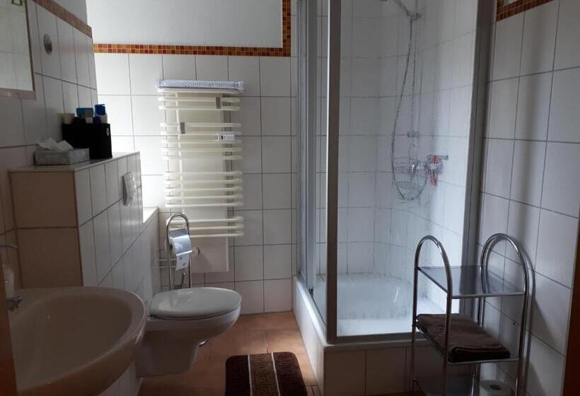 标准单人间共用浴室, City Pension Zwickau