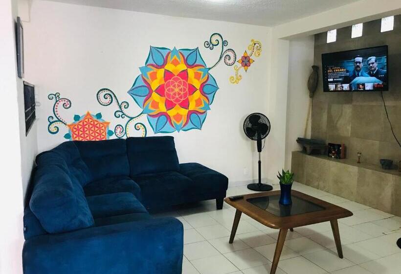 Vuode Makuusalissa, Casa Bugambilias Cancun   Hostel