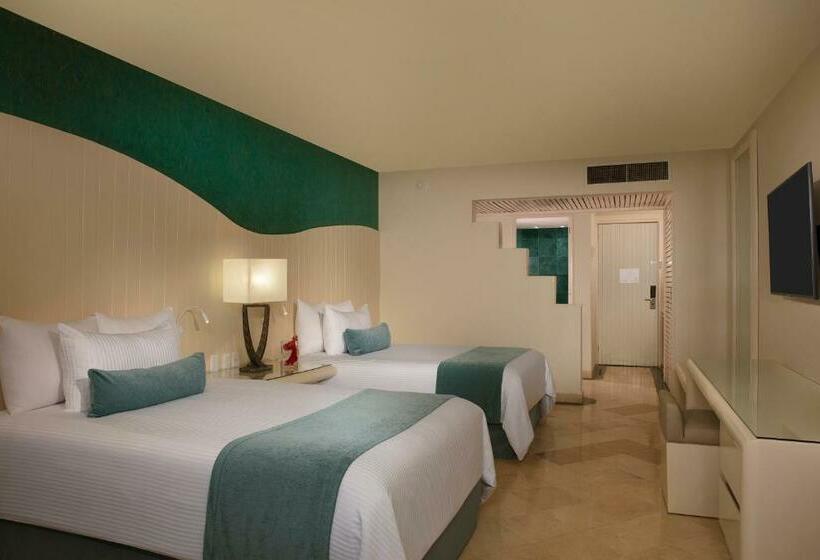 חדר דלוקס נוף לגינה, Now Emerald Cancun  All Inclusive