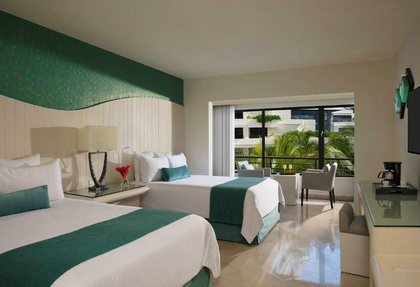 חדר דלוקס, מיטת קינג עם נוף, Now Emerald Cancun  All Inclusive
