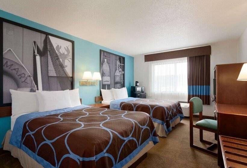 Номер Стандарт 2 Двуспальные Кровати, Super 8 By Wyndham Portland Me