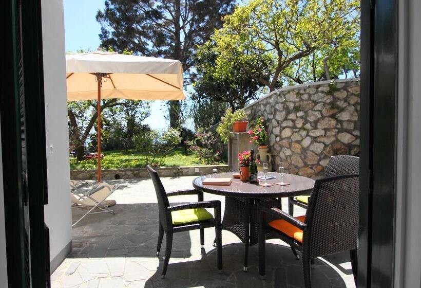 اتاق استاندارد با تراس و چشم‌انداز دریا, Casa Augusto B&b