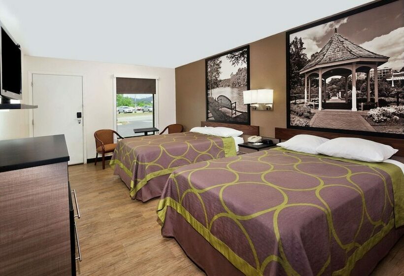 스탠다드 룸 더블 침대 2개, Super 8 By Wyndham Ringgold Chattanooga Area