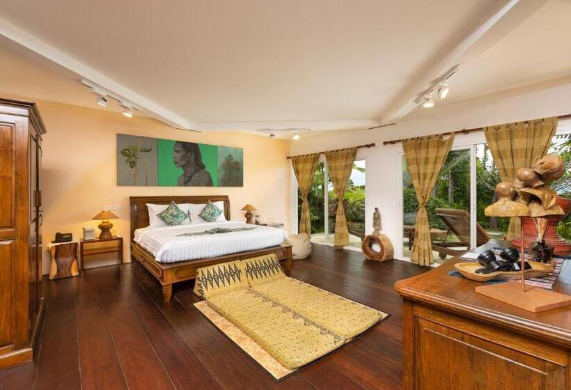 Villa med 1 soveværelse og swimming pool, Samsam Yao Noi  Andaman Magic & Art Villas