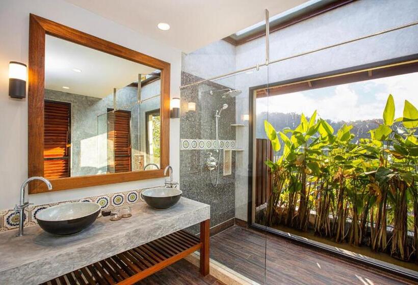 1침실 빌라 정원 전망, Samsam Yao Noi  Andaman Magic & Art Villas