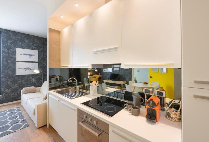 带1个卧室的高级公寓, Residenza Porta Volta