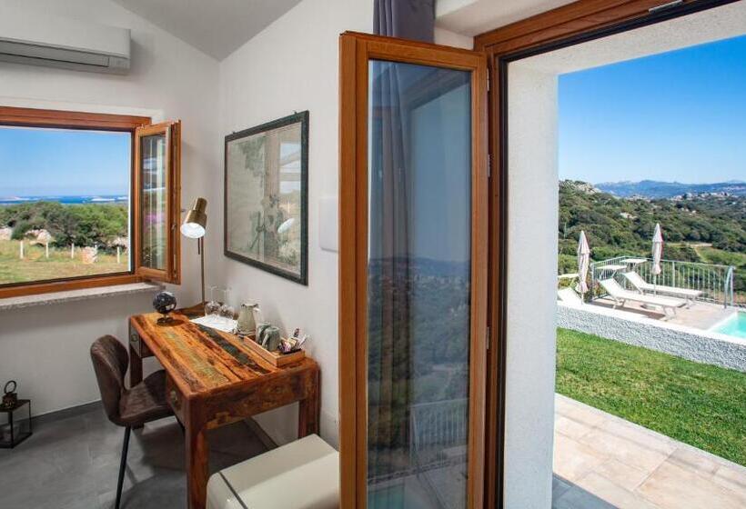 اتاق لوکس با چشم‌انداز دریا, La Casa Di Memmi Suites & Rooms