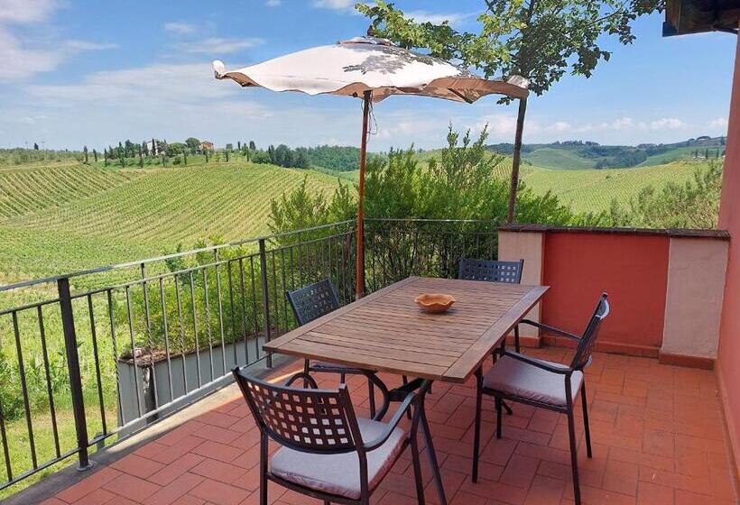 Апартаменты 1 Спальня с Террасой, Agriturismo Corte In Poggio