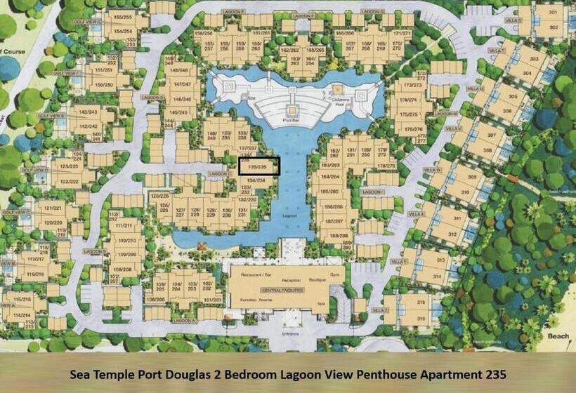 Апартаменты Пентхаус 2 Спальни, Luxury Apartments At Temple Resort And Spa Port Douglas