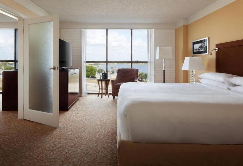 Suite with lake view, West Palm Beach Marriott