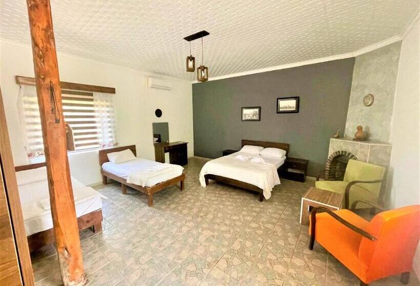 带花园景观的标准三人间, Castle Karpasia Guest House