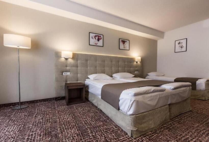 اتاق استاندارد سه تخته با بالکن, Grand Hotel Belvedere